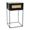 Hello Honey® 22" Black Cane & Mango Wood End Table